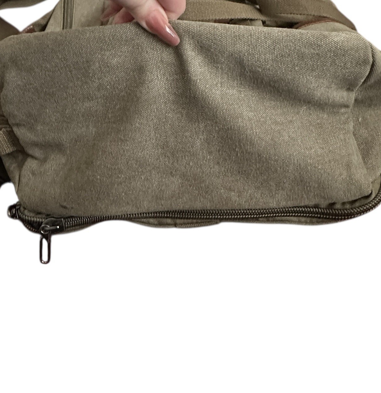 WITZMAN Canvas Travel Backpack Briefcase Hand Luggage Rucksack Outdoor Hiking