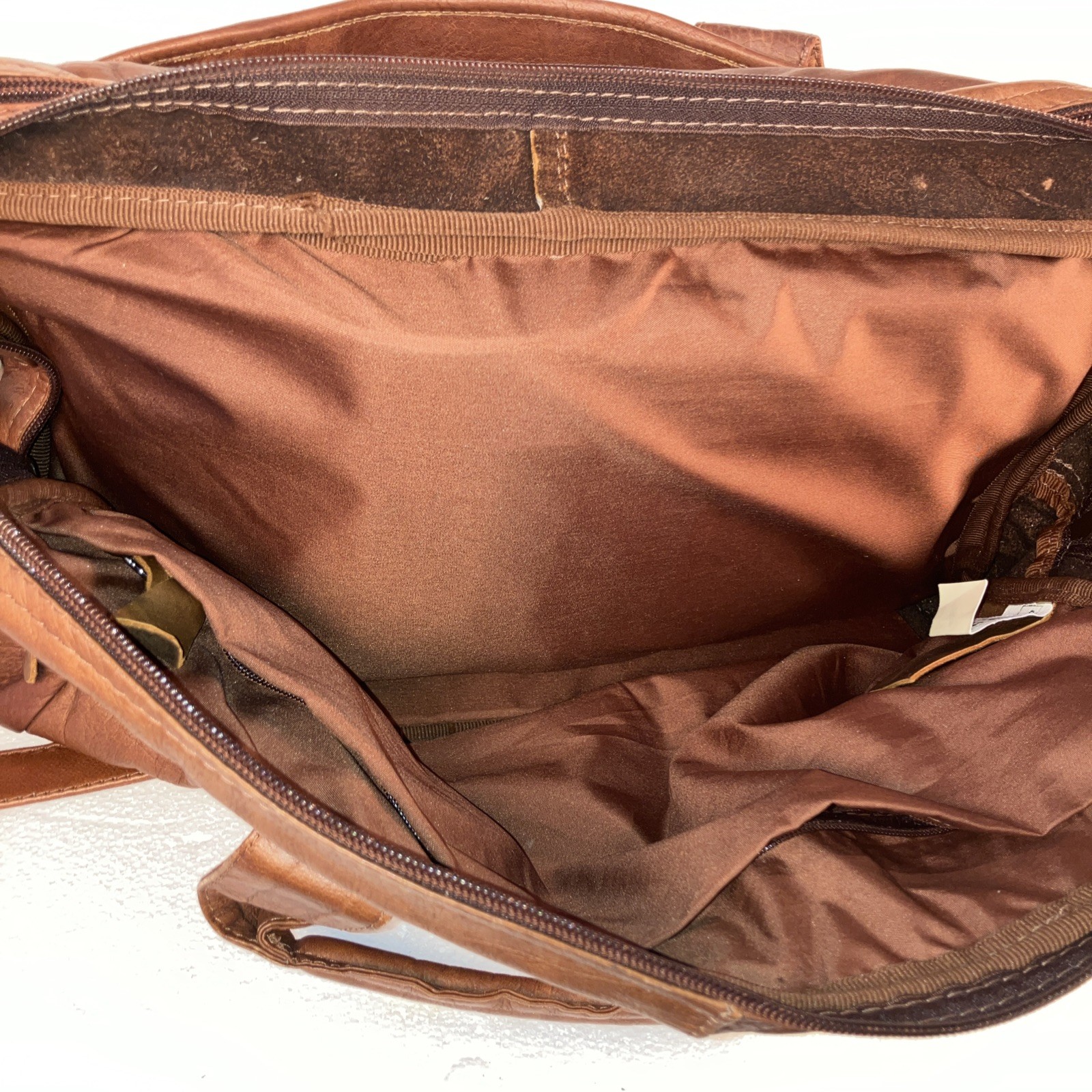 Men’s Leather Crossbody Bag Vintage Shoulder Bag Casual Medium Messenger Pack