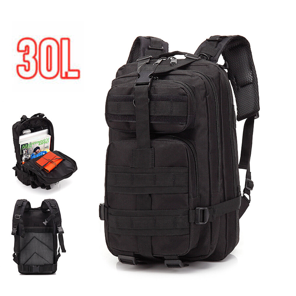 30L Outdoor Military Molle Tactical Hiking Camping Waterproof Rucksack Backpack