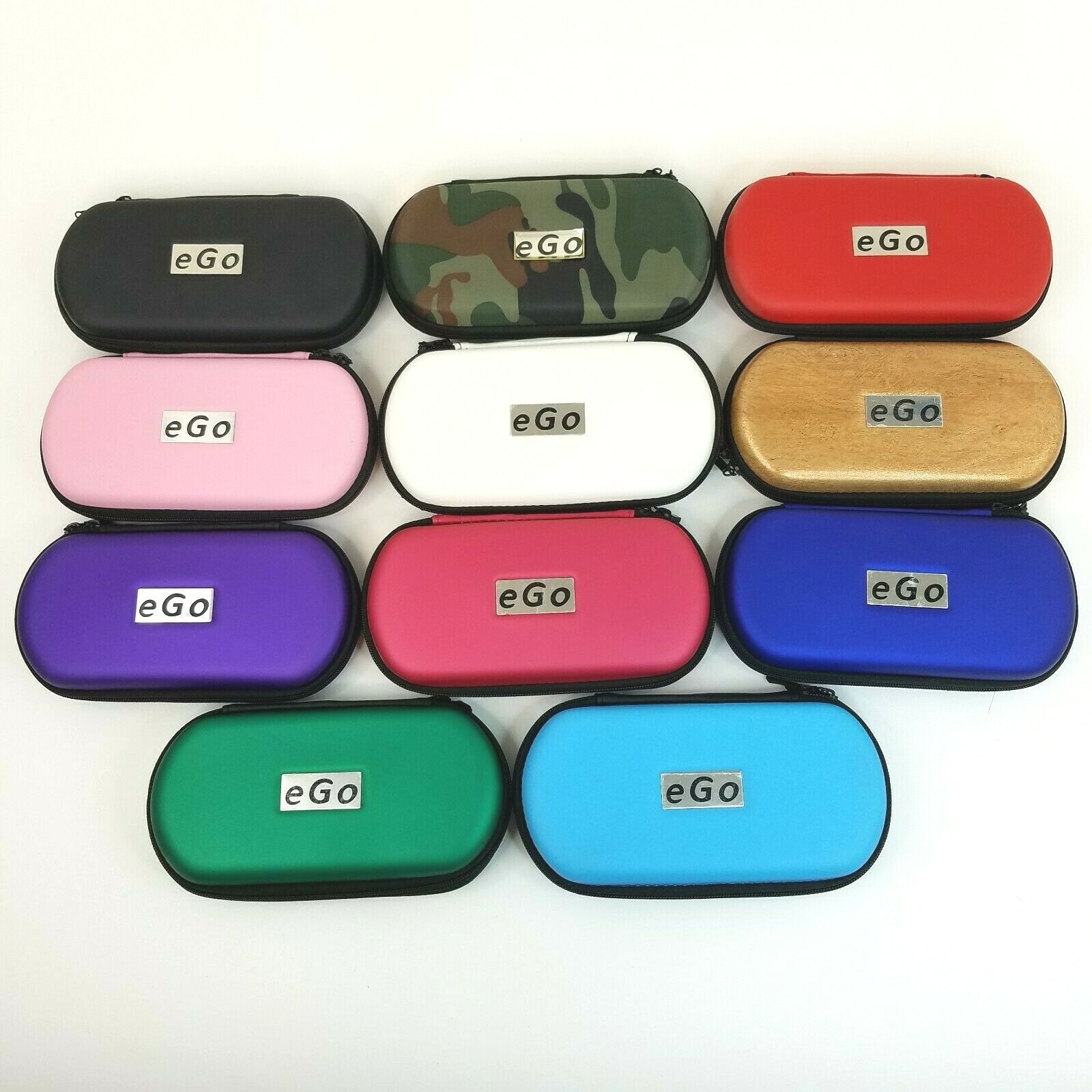 Large eGo Zipper Pouch Multi-Purpose Hard Shell Storage Travel Case Choose Color