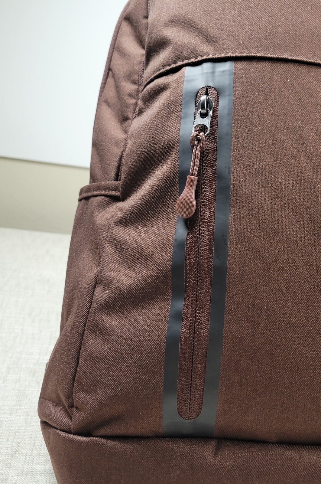 NIKE Elemental Premium Backpack 21L Brown Black Tech Pack Zip Sportswear