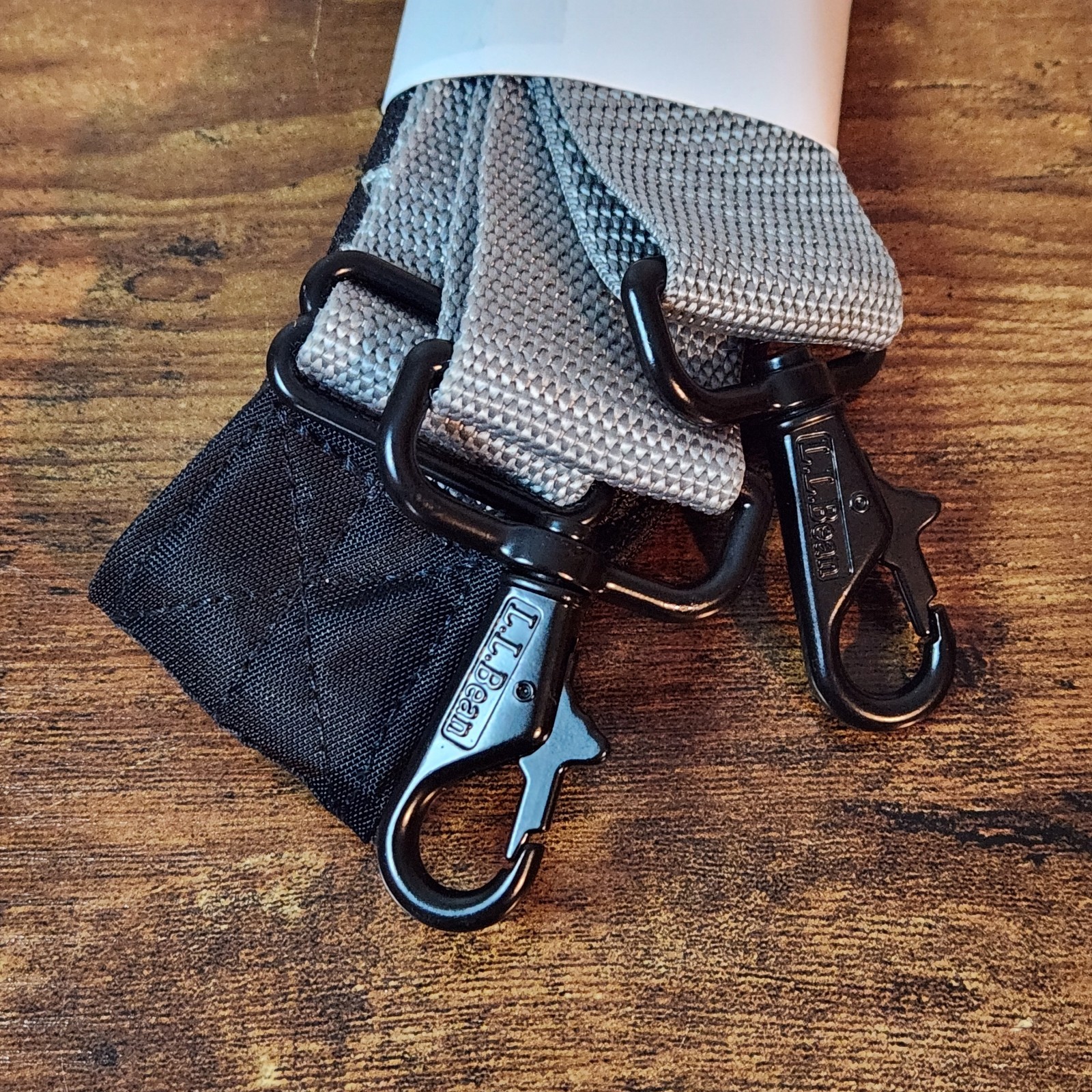 L.L. Bean Replacement Padded Shoulder Strap Black/Gray
