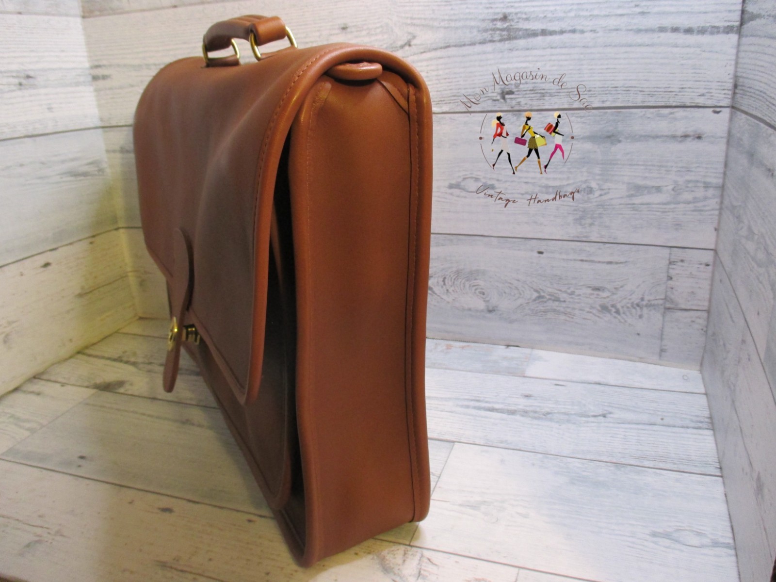 COACH Vintage British Tan Metropolitan Messenger Bag New w/Tags In-Box, Mint