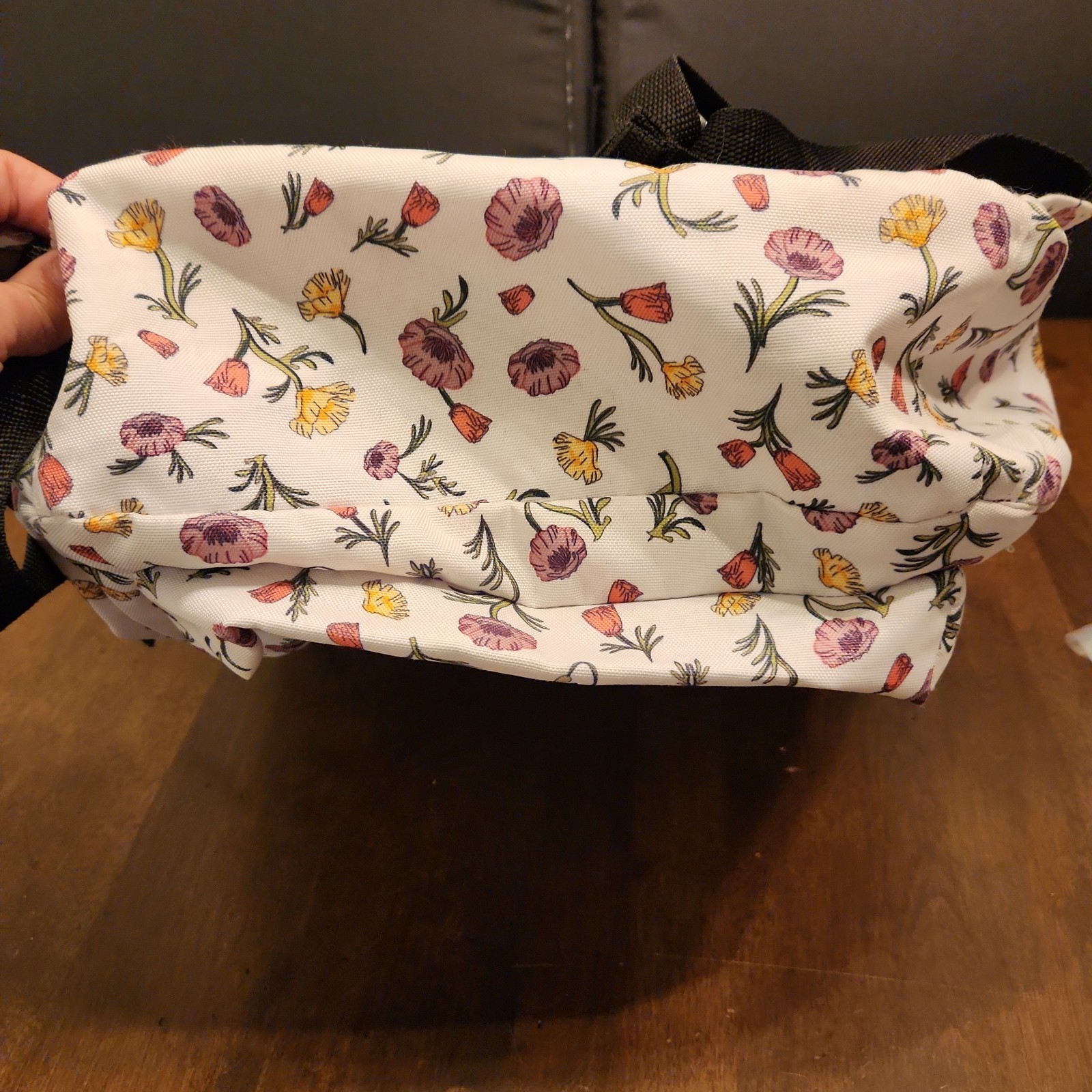 Vans Old Skool Floral White Backpack Flowers Laptop School Bag