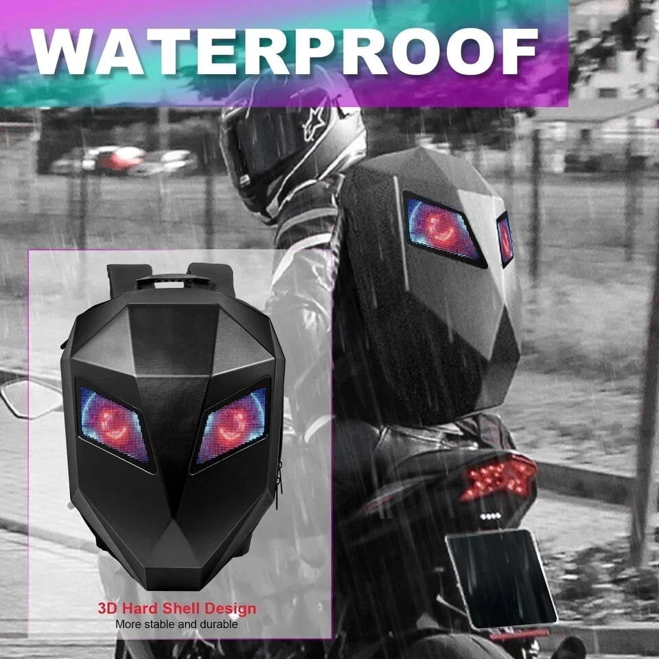 ✅ LED Backpack Waterproof Programmable Screen Daily versatile items Backpack 🎒