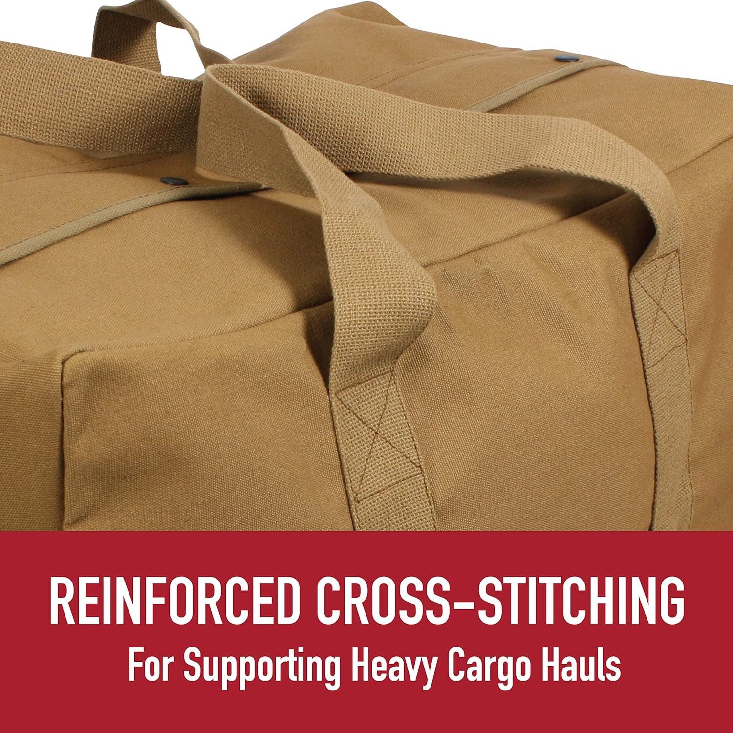 Canvas Parachute Cargo Bag – Extra Large Travel Duffle Bag with 75L Capacity