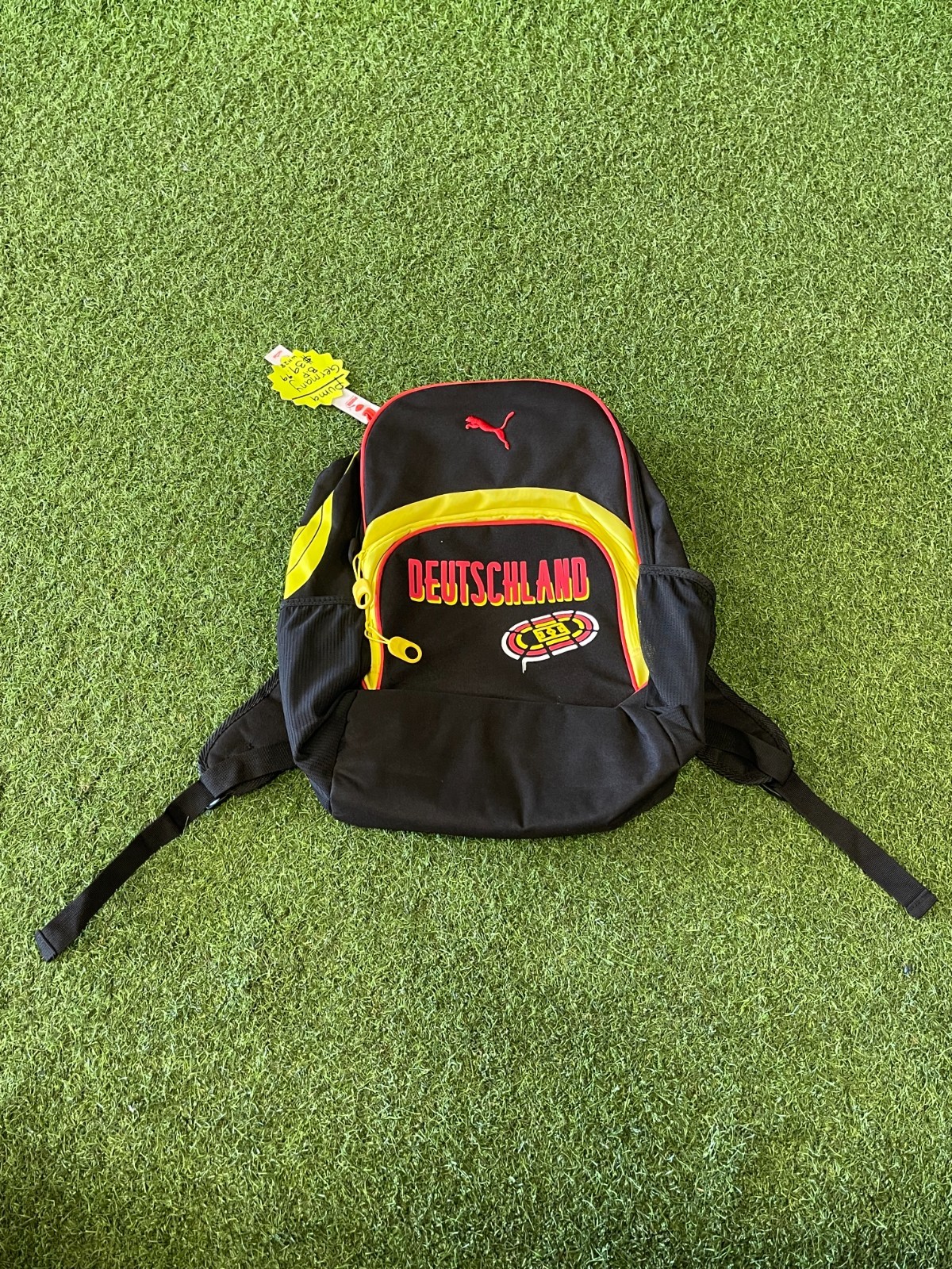 Puma Deutshchland Germany BackPack Black/Yellow/Red/White