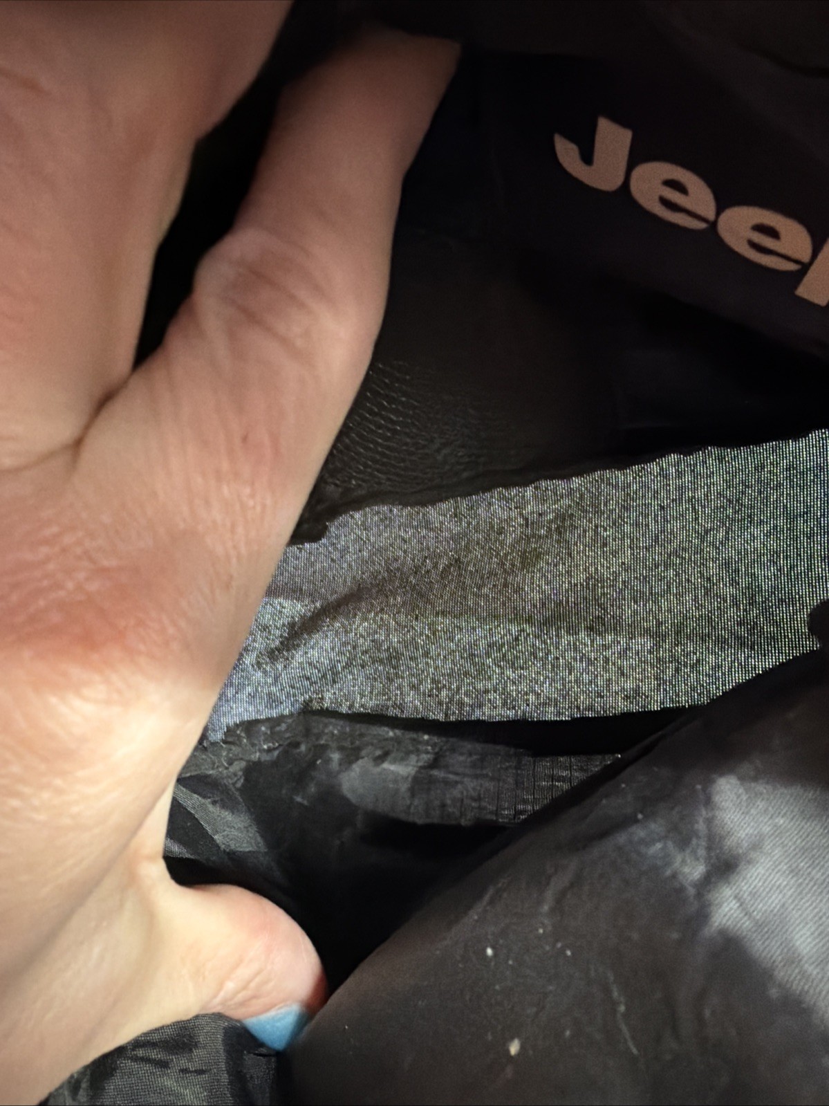 Jeep Mini Backpack Black Gray 12″ x 10″ Small Travel Bag Interior Pockets Logo