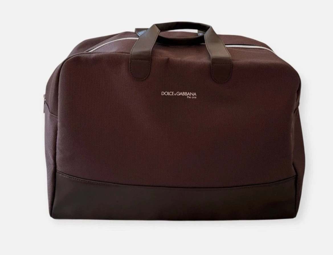Dolce & Gabbana The One Dark Brown weekender gym DUFFLE BAG NEW