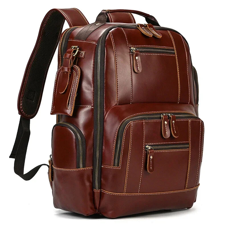 Bags Men’s Backpack Backpack Travel Backpack School Bag Men Leather Daypack
