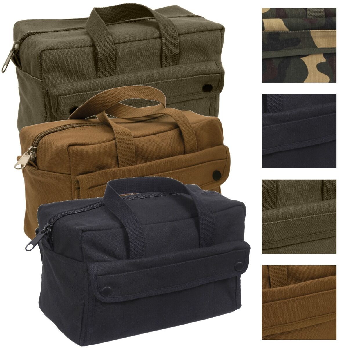 Rothco Heavy Duty Jumbo Mechanics Tool Bag Black