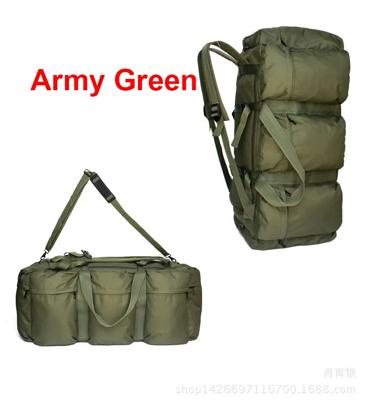 100L Camping Travel Backpack Large Duffel Hiking Shoulder Bag Outdoor Weekend
