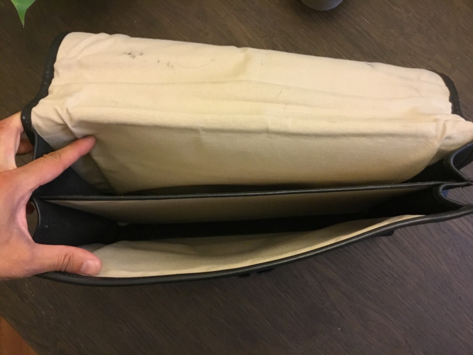 Vtg Schlesinger Black Briefcase Made In USA