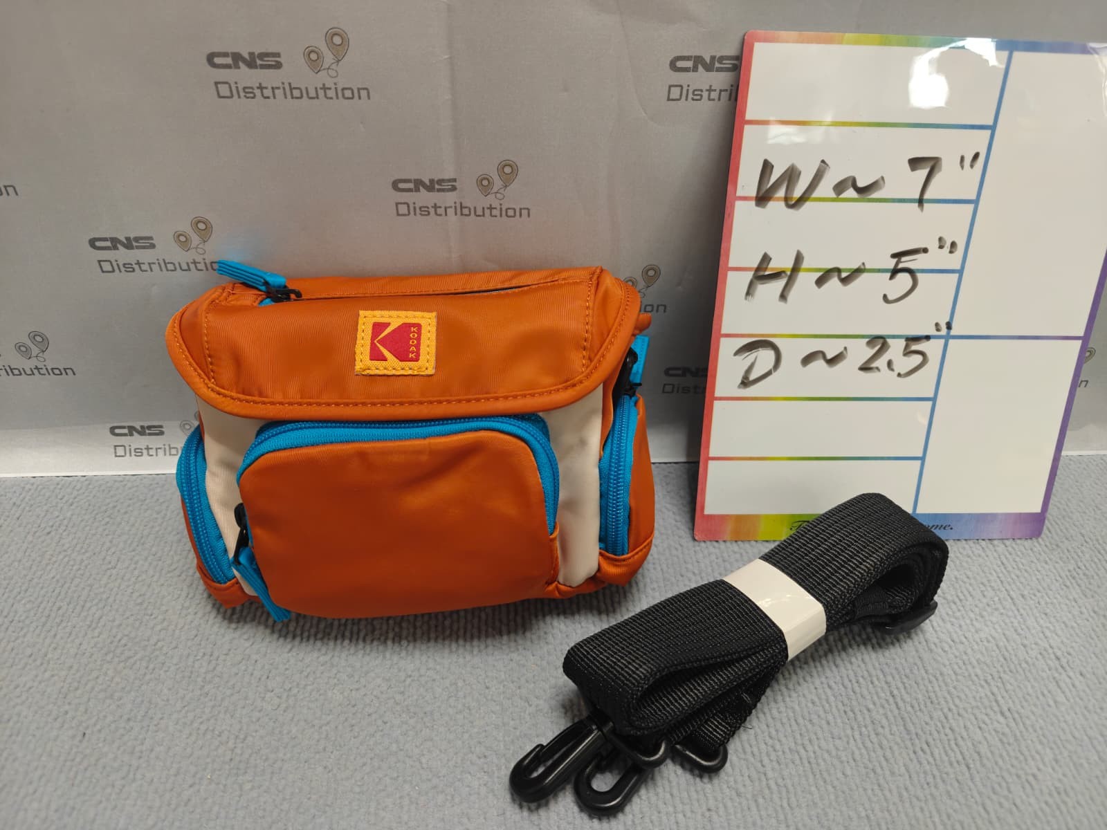 NEW US STOCK & SHIP Kodak vintage camera bag (orange_white) K2D