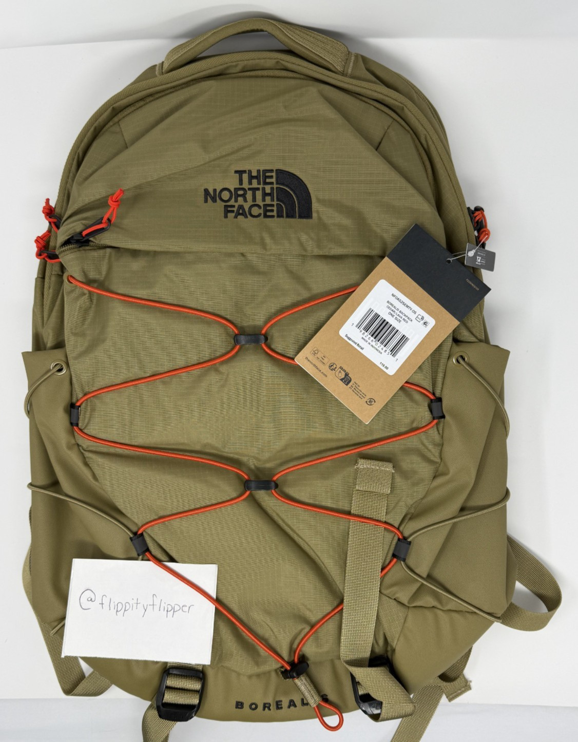 The North Face Borealis Backpack Cedar/Lava Red NF0A52SEMTY – NEW + FAST SHIP