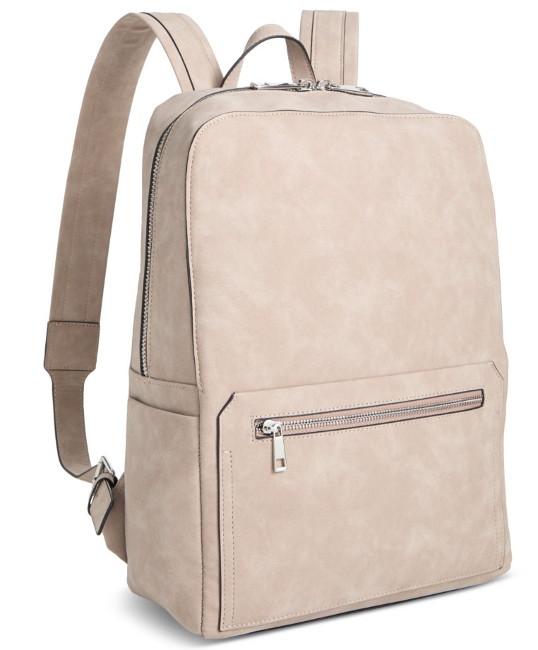 Alfani Men’s Medium Backpack Beige One Size Sleek Modern Commute Office Travel
