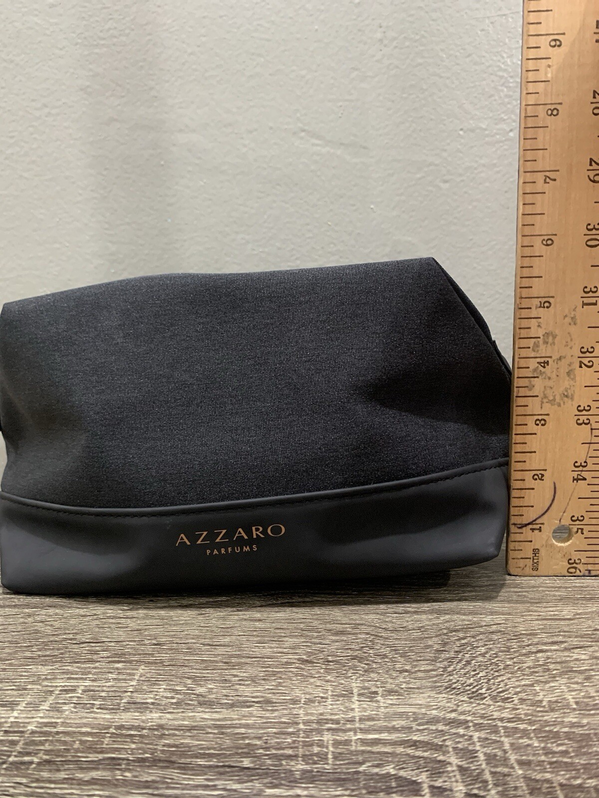 Azzaro Parfums -men’s Toiletry Pouch Black 100% Polyester NEW! Fast Ship