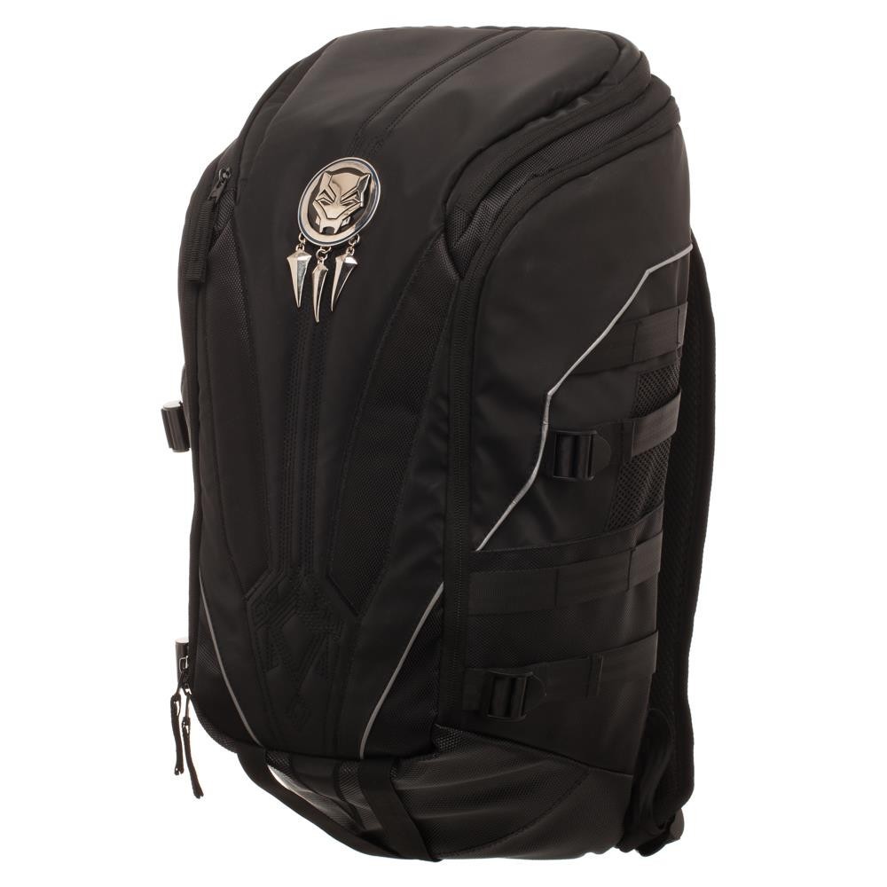 Black Panther Mixed Material Laptop Backpack