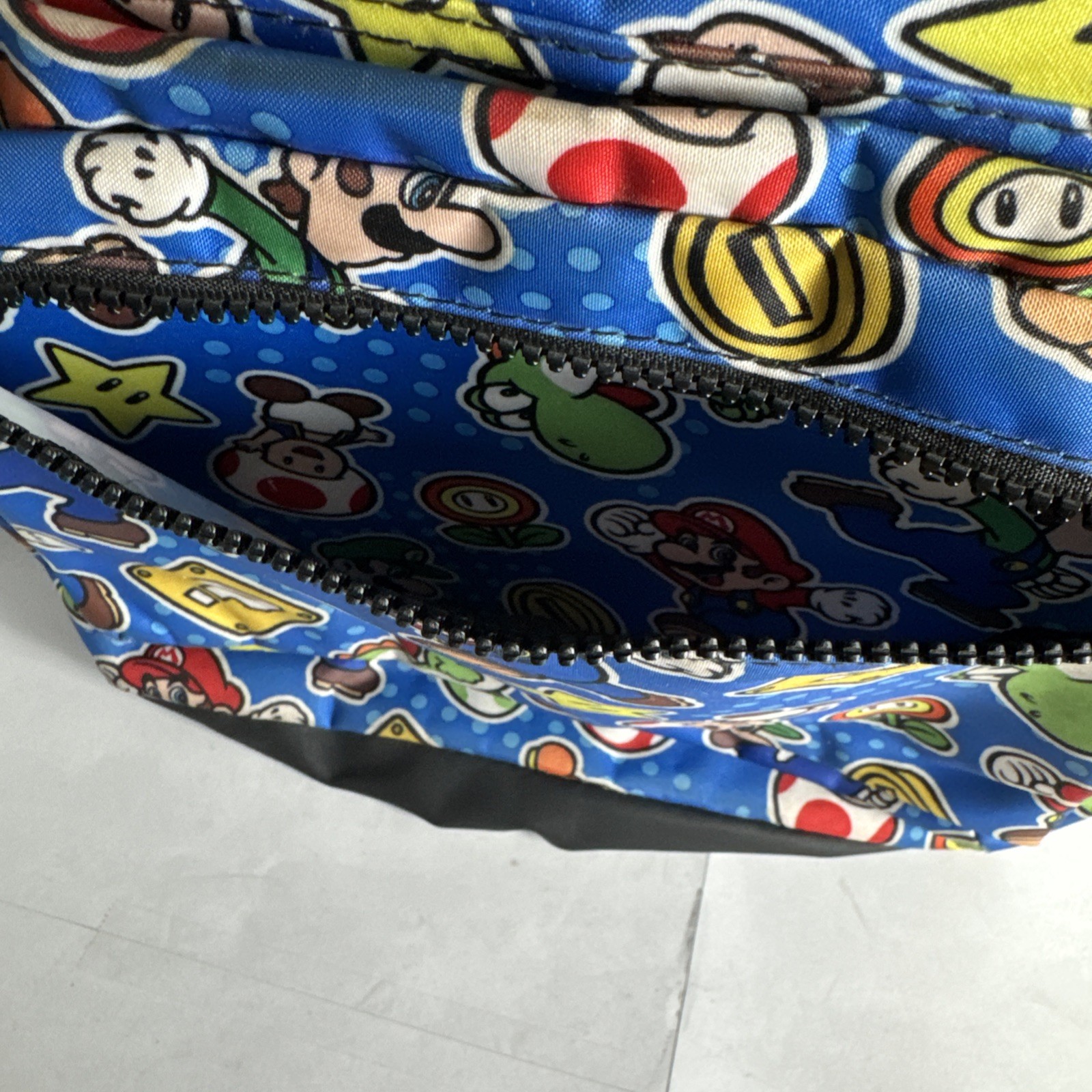 Nintendo Super Mario Characters Allover 17″ Laptop Backpack by Bioworld