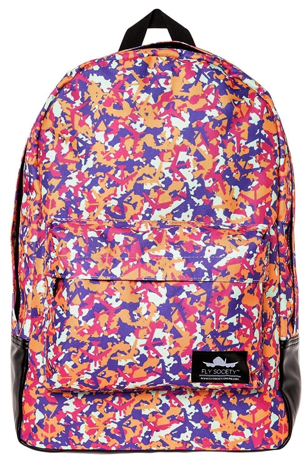 NEW FLY SOCIETY ALL OVER CAMO UNISEX MENS SCHOOL BACKPACK BAG RBCK-79