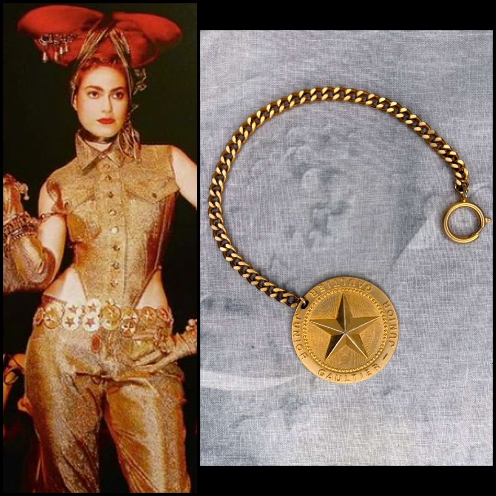 Jean Paul Gaultier – SS 1989 – Thin belt chain or Bag Charm