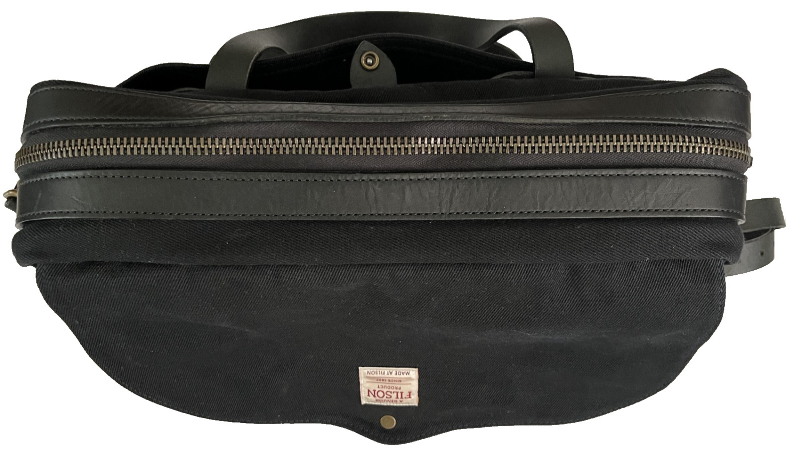 Filson Twill Original Computer Bag | Style 70257 | Black | Made in USA