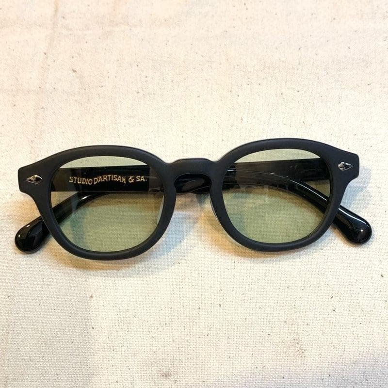 STUDIO D’ARTISAN Matte Black Boston Sunglasses with Case & Cloth