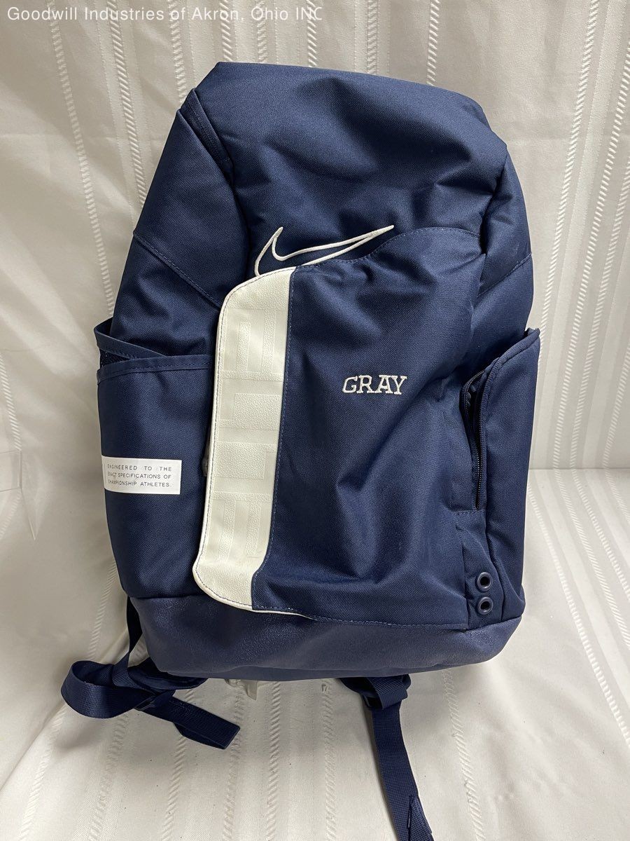 Nike Navy Blue Hoops Elite Pro Basketball Backpack Large COA