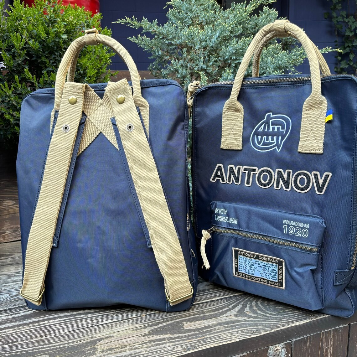 Backpack Antonov, Navy Blue Backpack, AN225 Backpack Travel, aviation bag