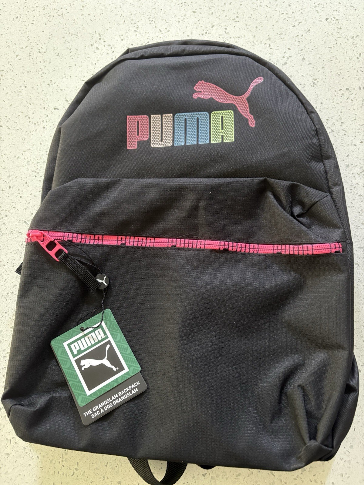 Puma backpack Kids Girls Boys PINK BLACK WHITE grand slam blam new with tags