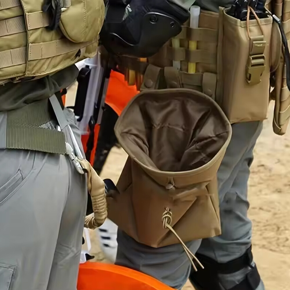 Tactical Molle Dump Pouch Foldable Drawstring Storage Bag Pouch Utility Pouch