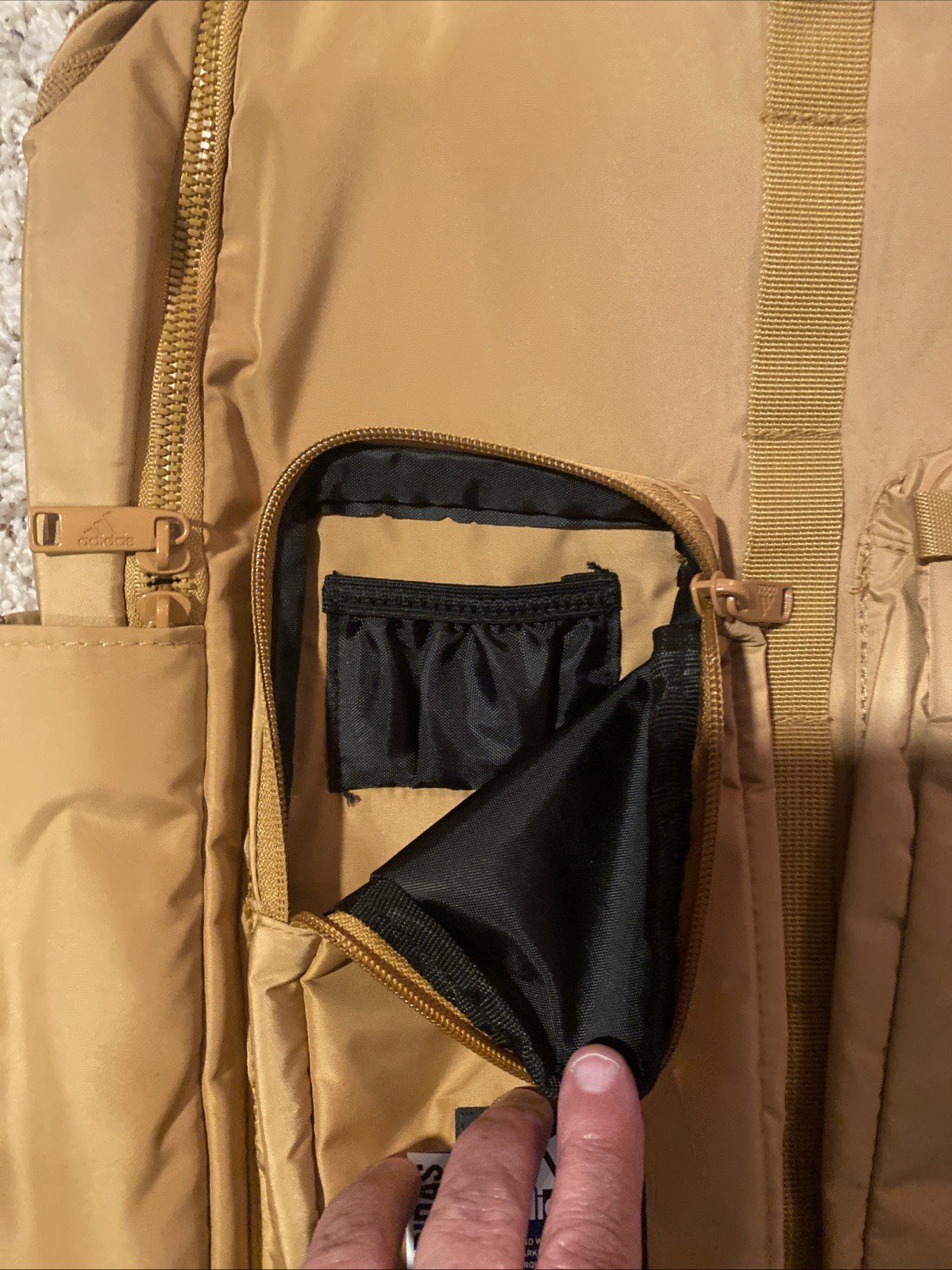 Adidas Iconic 3 Stripe Backpack Mesa Brown/Black