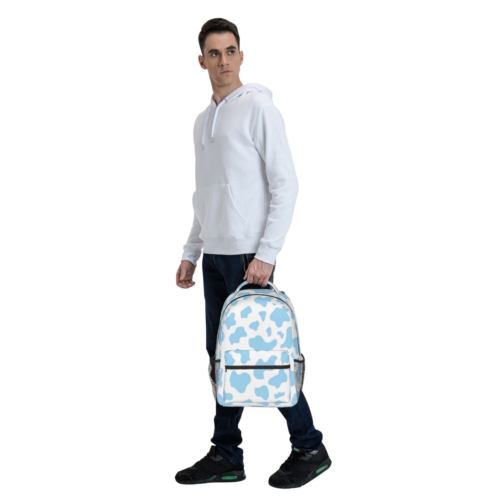 Cow Printed Backpack Cute Laptop Backpack Travel Picnic Bag Cute Laptop Bag
