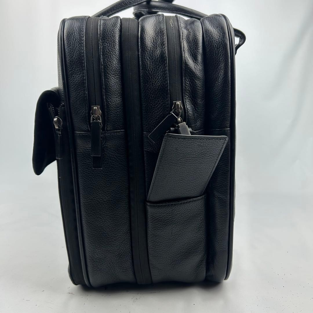 Dunhill Abilities Black Leather 2Way Business Briefcase 42cm
