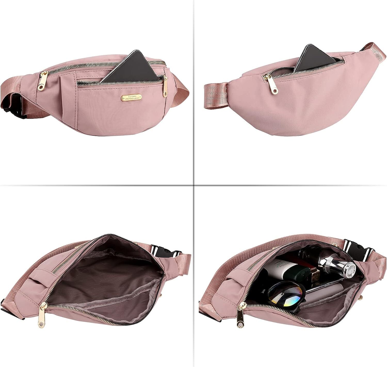1/2 Pcs Fanny Packs Crossbody Waist Bags for Women Men Crossbody Waterproof US