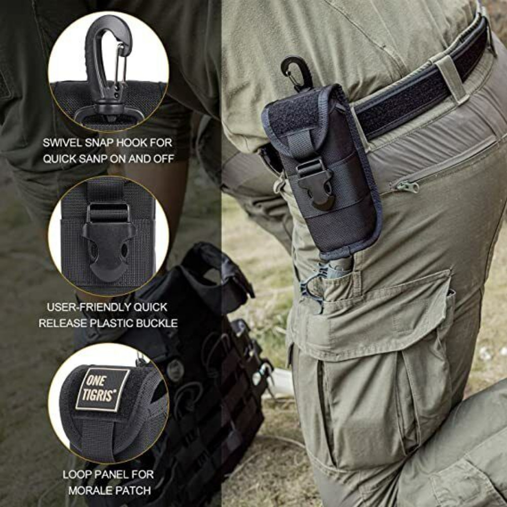 Tactical Sunglasses Hard Case Eyeglasses Sturdy Carrying Case with Belt Clip US