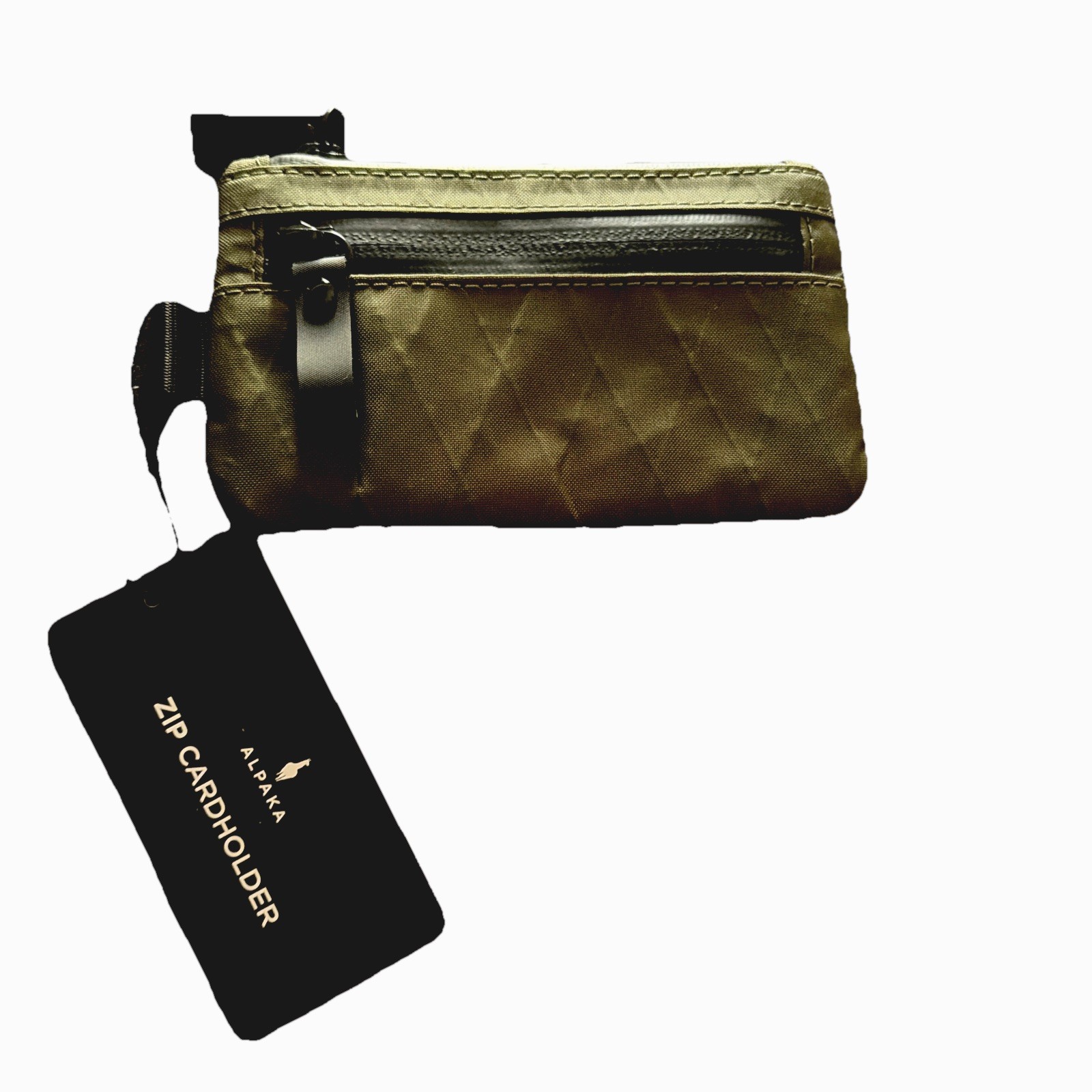 Alpaka Zip Cardholder Dark Green X-Pac VX21