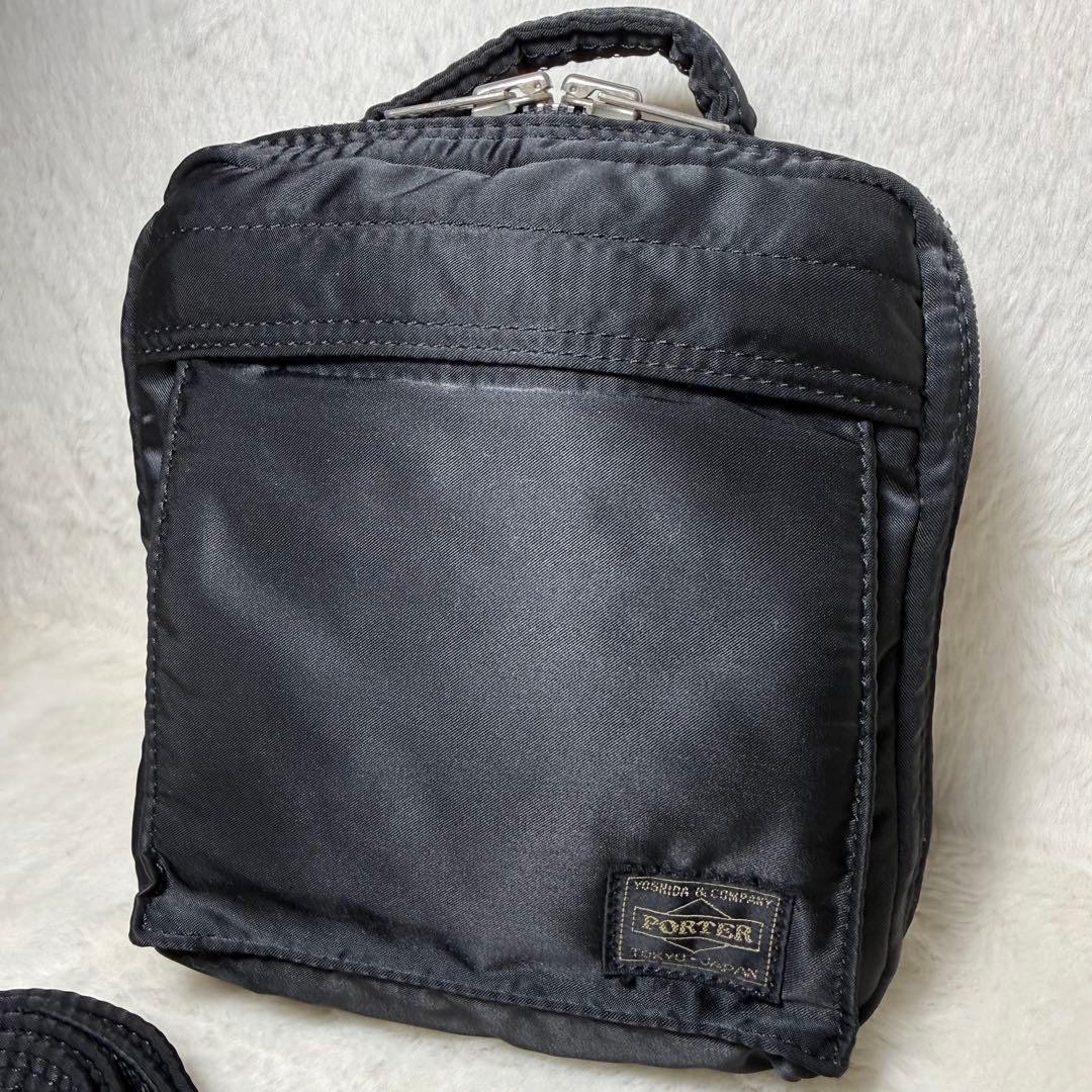 Authentic Porter Yoshida Shoulder Bag 2-Way Nylon Black 20cm x 19cm x 4cm