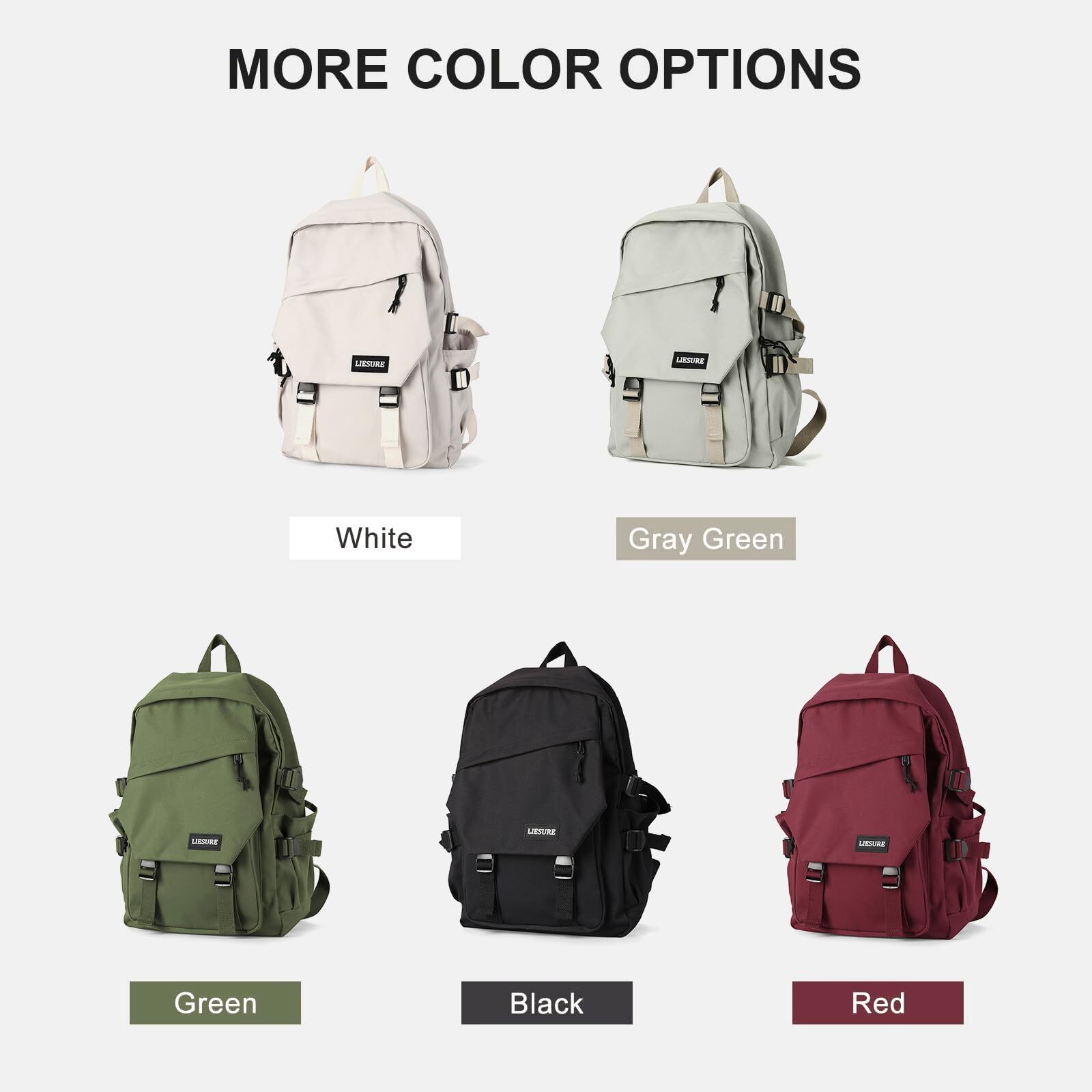 Lightweight School Bag Casual Daypack College Laptop Backpack for Men Women W…