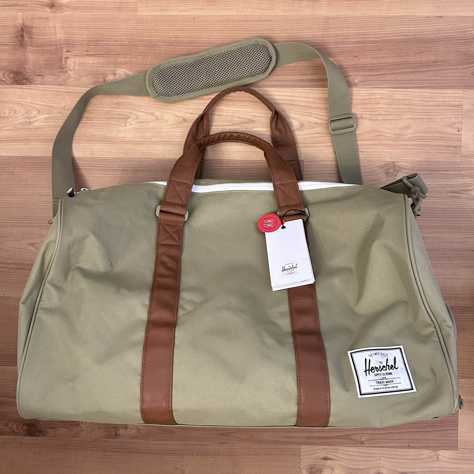 Herschel Supply Co Novel Canvas Duffle Bag Light Green