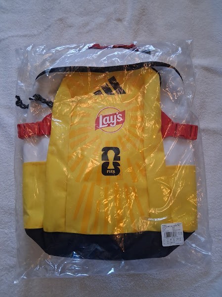 Adidas FIFA World Cup 26 Lays Backpack Yellow Official Licensed Promo New Sealed