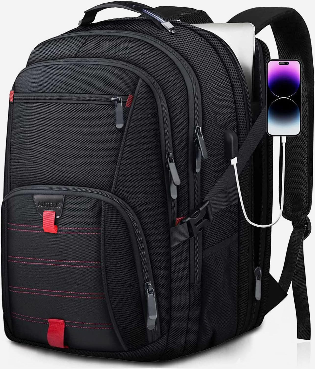 Extra Large Backpack, 18.4 Inch Travel Laptop Backpacks for Men Women, 55L anti