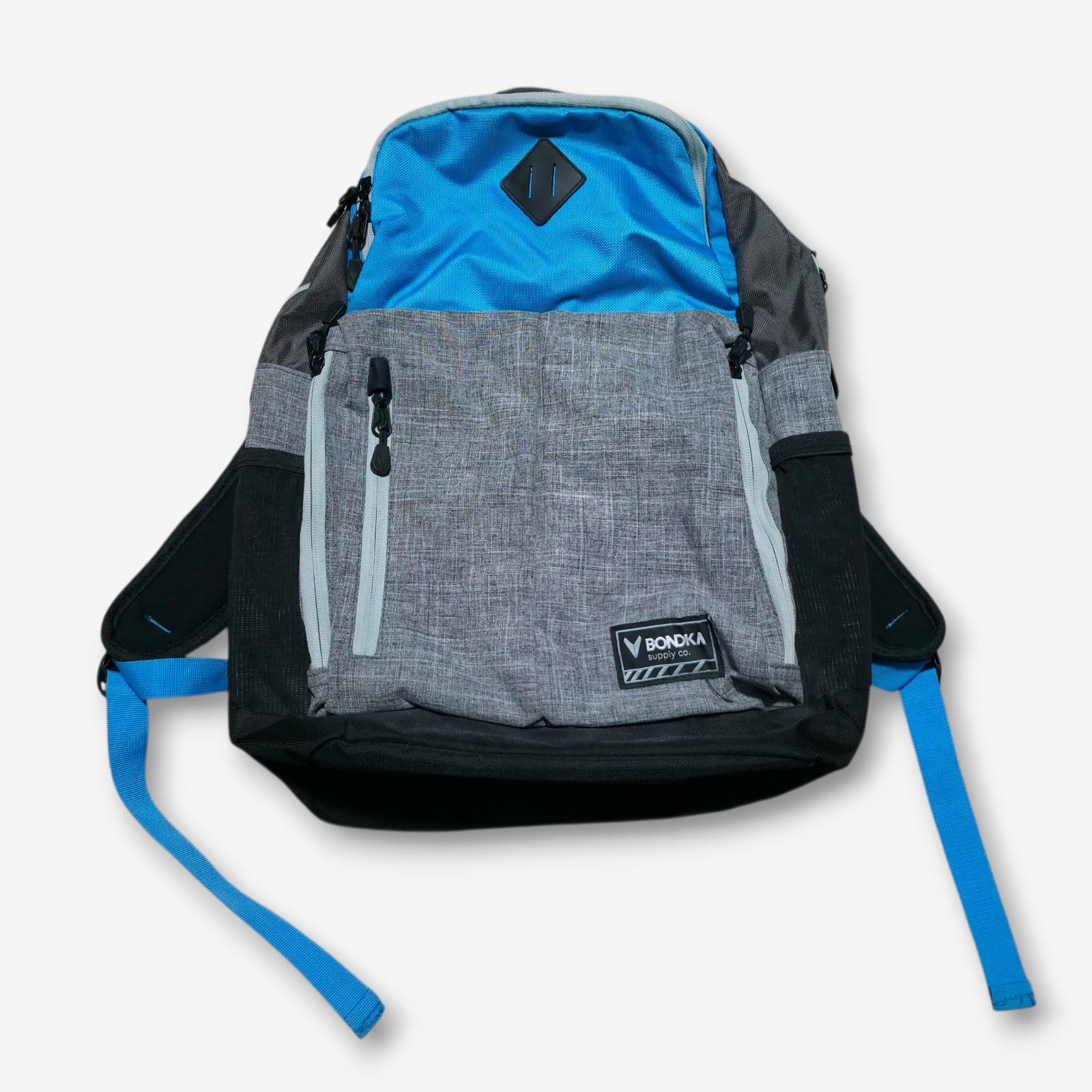 Bondka 19.5″ Eolus Backpack Bag Work School College Laptop Gym Hiking Grey Blue