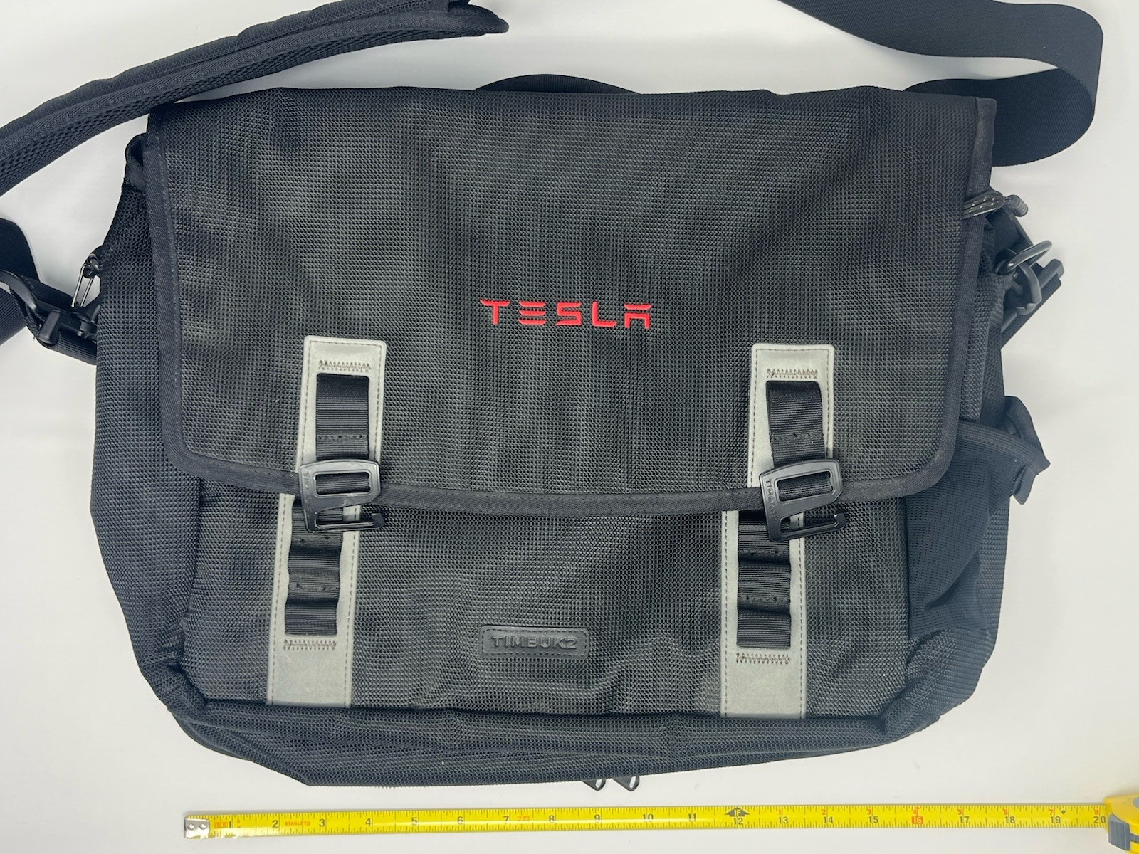 Tesla Logo Timbuk2 Executive Messenger Bag Laptop Briefcase Electric Cars Elon
