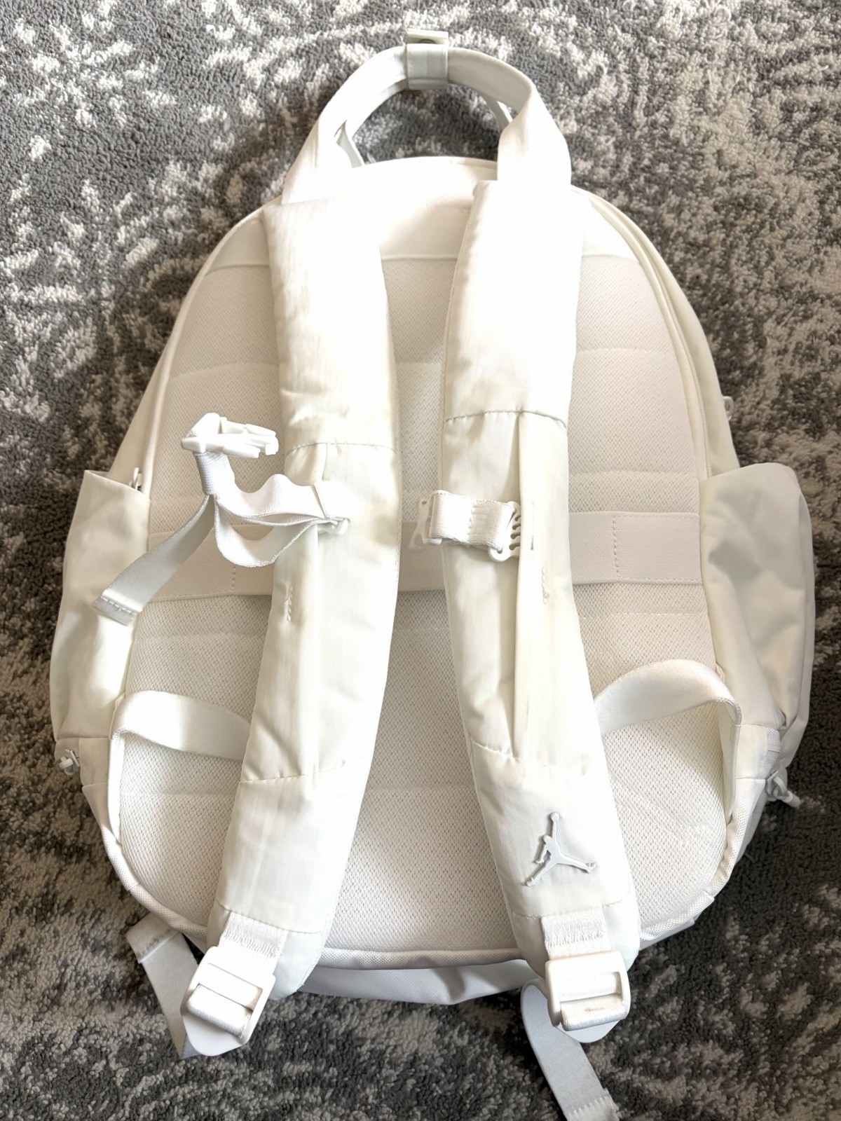 NIKE NEW! Jordan Alpha Backpack 28L Sail /cream/white, 15in Laptop, Shoe Garage