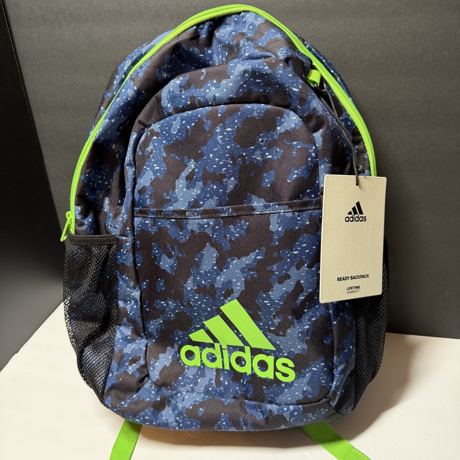 Adidas Ready Backpack Galaxy Camo Dark Blue/Lucid Lime