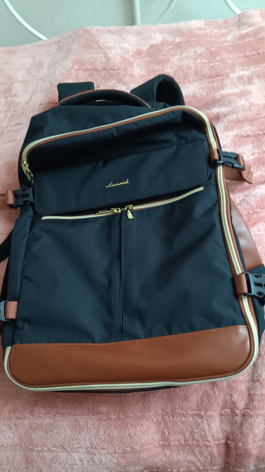 Lovevook Black Backpack Suitcase Style Unisex