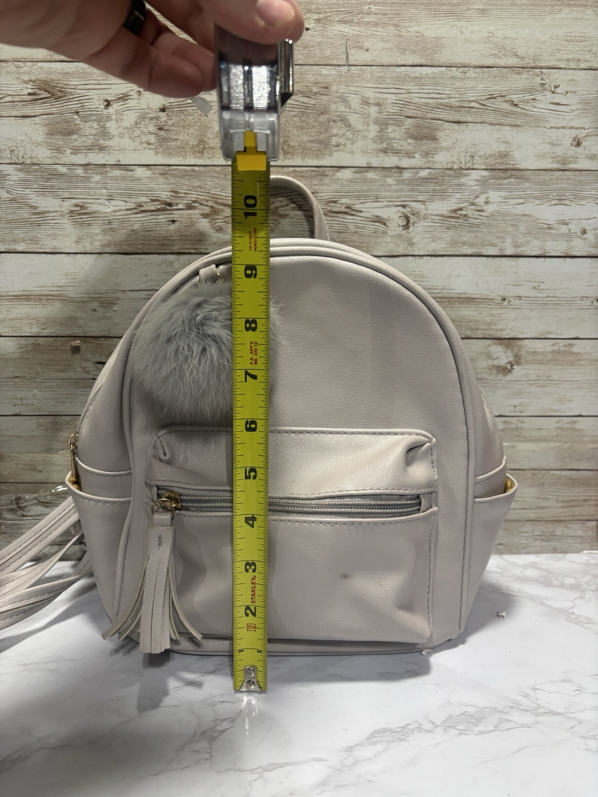 Small Satchel Backpack Everyday 9×9 All Zippers Work See Photos
