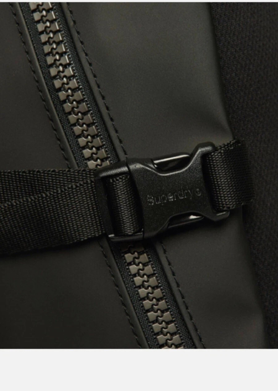Superdry Mountain Tarp Graphic Backpack Black
