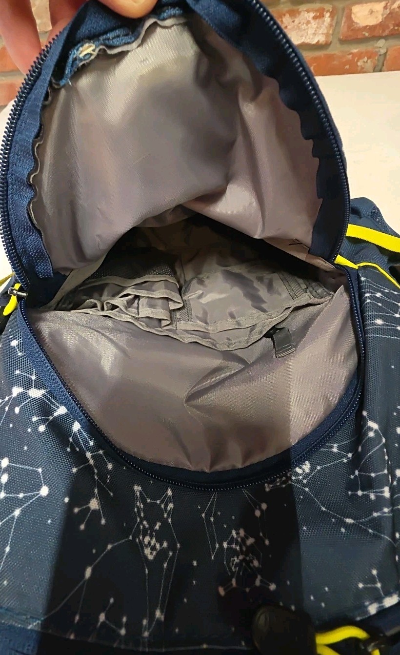 High Sierra Blue Yellow Backpack School Travel Bag Bookbag
